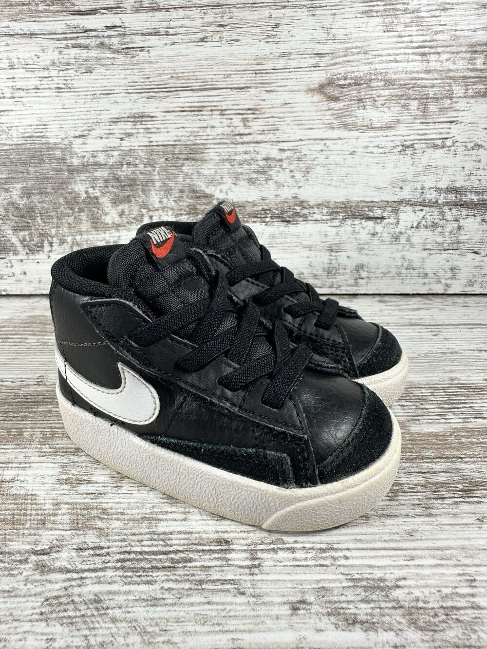 Toddler Nike Blazer Mid '77 Black Sneakers Sz 5C Athletic